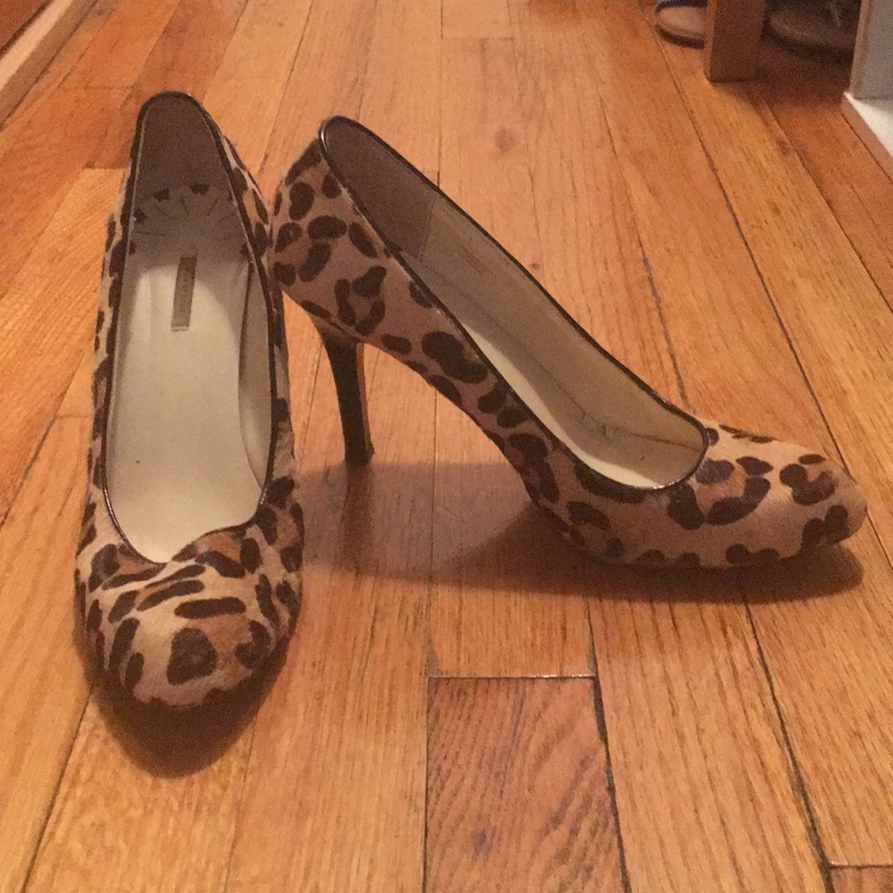 Max studio Leopard print heels